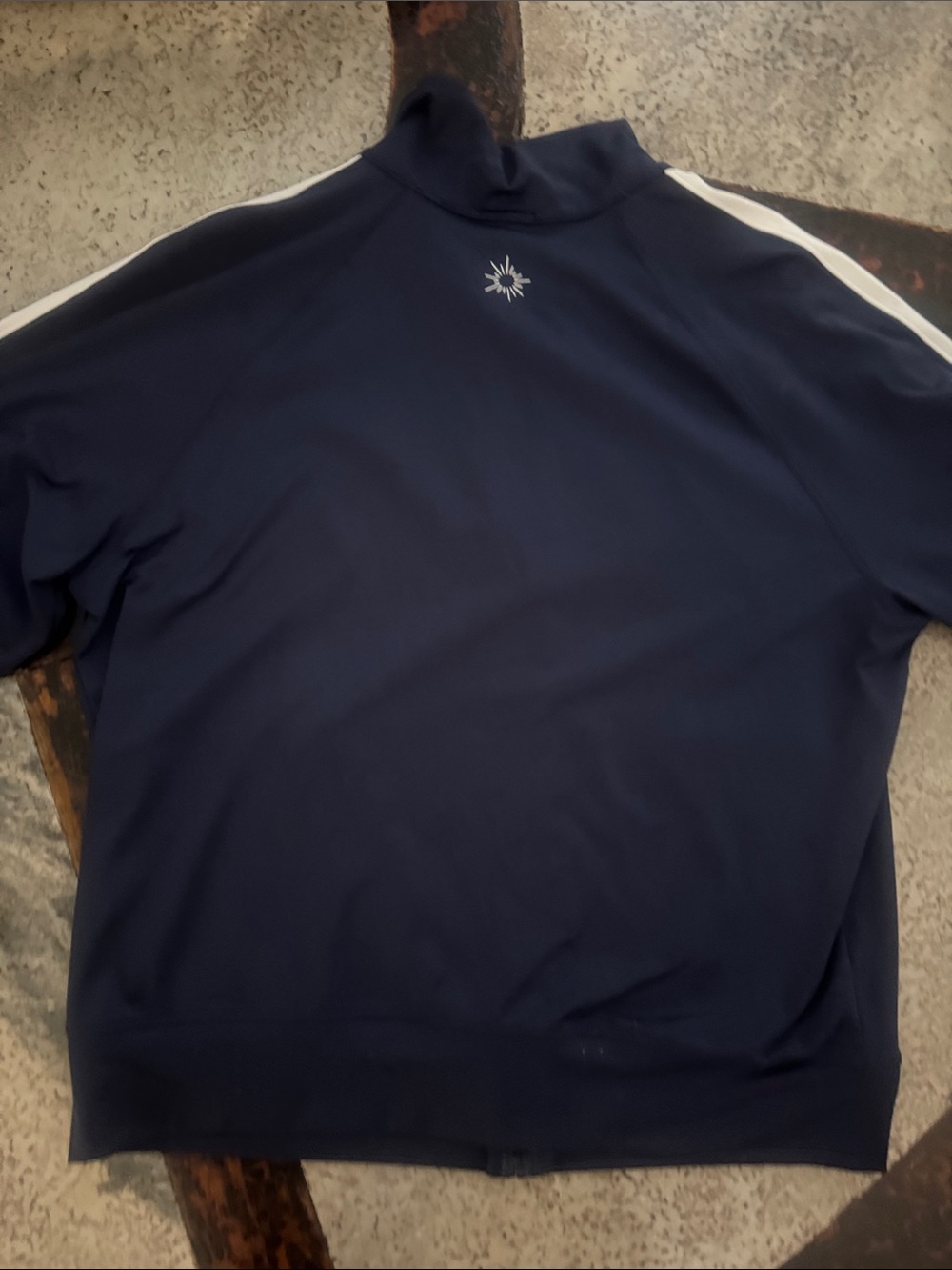 Offline women’s Navy Track Joggers with White Side Stripes (sm pants: med top) - Picture 9 of 12
